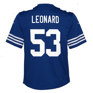 Shaquille Leonard Indianapolis Colts Nike Youth Game Jersey - Royal