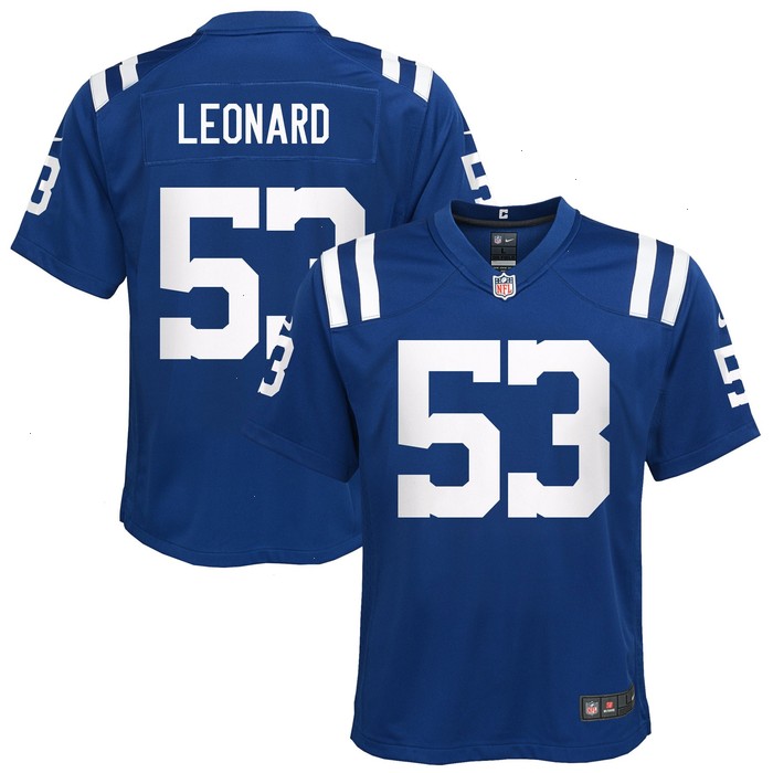 Shaquille Leonard Indianapolis Colts Nike Youth Game Jersey - Royal V1