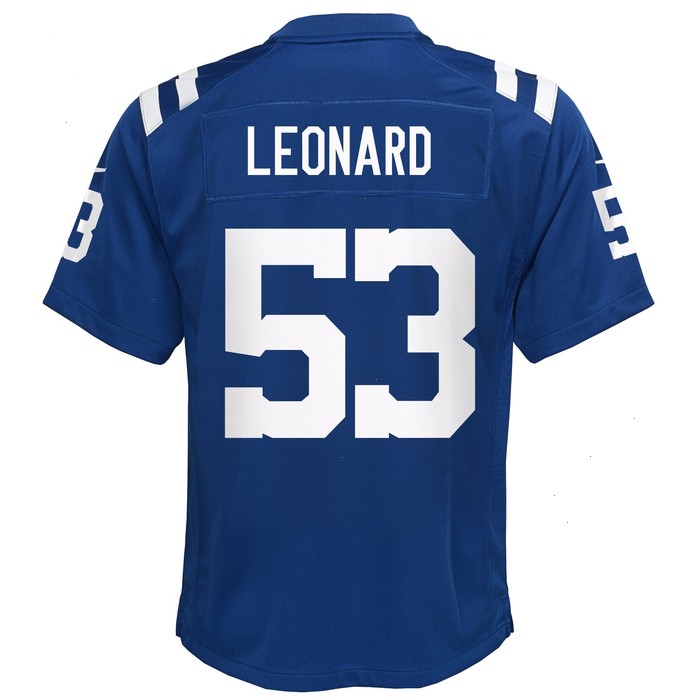 Shaquille Leonard Indianapolis Colts Nike Youth Game Jersey - Royal V1