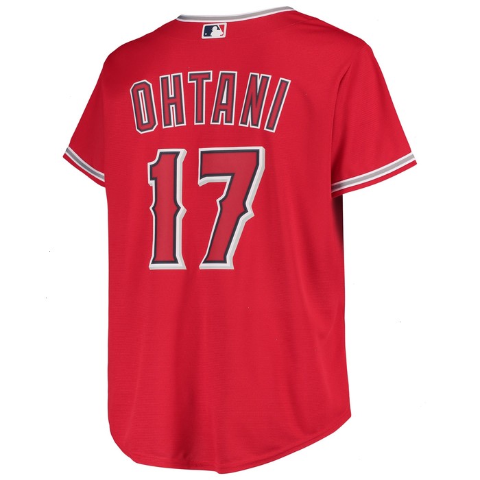 Shohei Ohtani Los Angeles Angels Women's Plus Size Replica Player Jersey - Red