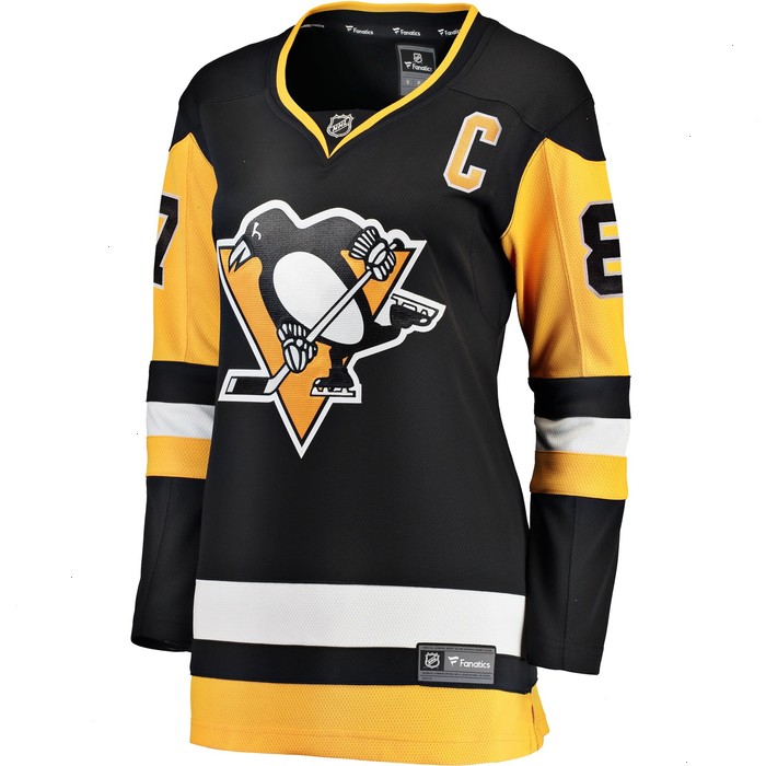 Sidney Crosby Pittsburgh Penguins Fanatics Branded Women's Home Breakaway Player Jersey - Black