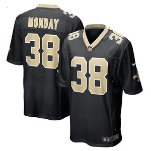 Smoke Monday New Orleans Saints Nike Game Player Jersey - Black