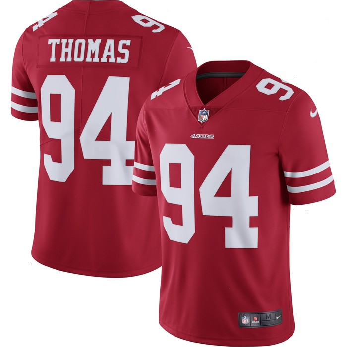 Solomon Thomas San Francisco 49ers Nike Vapor Untouchable Limited Jersey - Scarlet