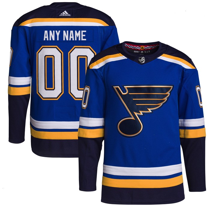 St. Louis Blues adidas Home Authentic Pro Custom Jersey - Royal