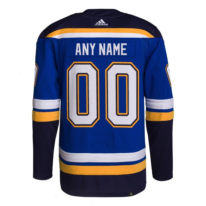 St. Louis Blues adidas Home Authentic Pro Custom Jersey - Royal