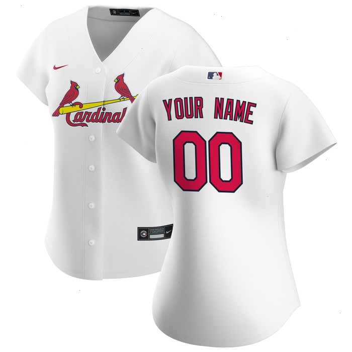 St. Louis Cardinals Nike Women's Home Replica Custom Jersey - White