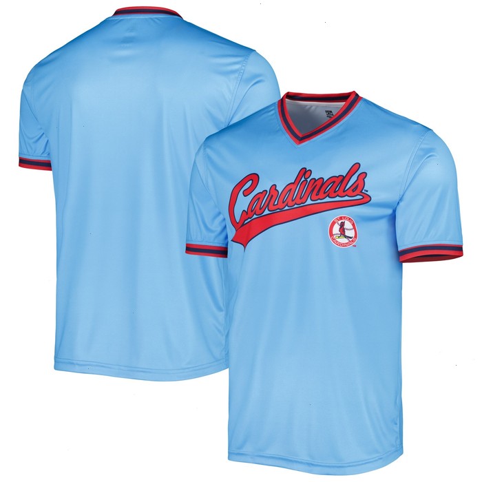 St. Louis Cardinals Stitches Cooperstown Collection Team Jersey - Light Blue