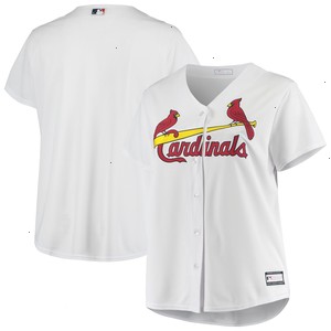 St. Louis Cardinals Women's Plus Size Home Replica Team Jersey - White