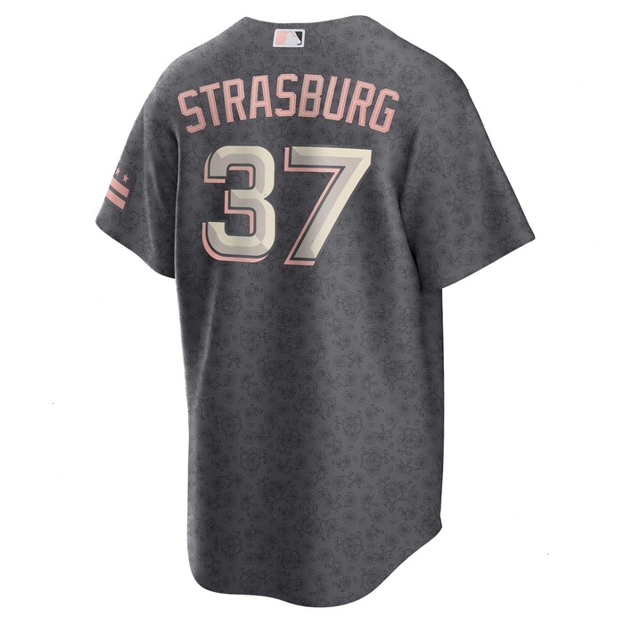 Stephen Strasburg Washington Nationals Nike City Connect Replica Player Jersey - Gray