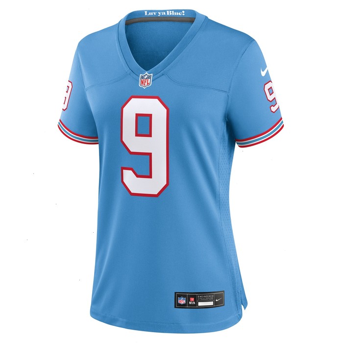 Steve McNair Tennessee Titans Nike Women's Oilers Throwback Retired Player Game Jersey - Light Blue