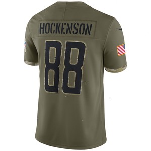 T.J. Hockenson Detroit Lions Nike 2022 Salute To Service Limited Jersey - Olive