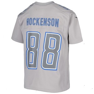 T.J. Hockenson Detroit Lions Nike Youth Atmosphere Game Jersey - Gray