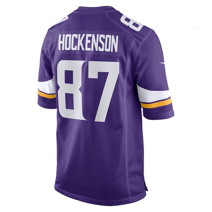 T.J. Hockenson Minnesota Vikings Nike Game Player Jersey - Purple