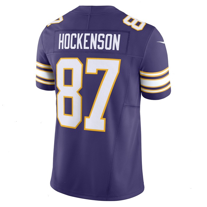 T.J. Hockenson Minnesota Vikings Nike Vapor F.U.S.E. Limited Jersey - Purple