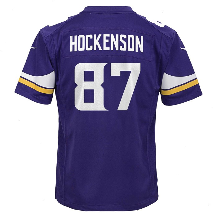 T.J. Hockenson Minnesota Vikings Nike Youth Game Jersey - Purple