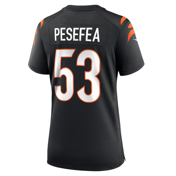 TJ Pesefea Cincinnati Bengals Nike Women's Team Game Jersey - Black