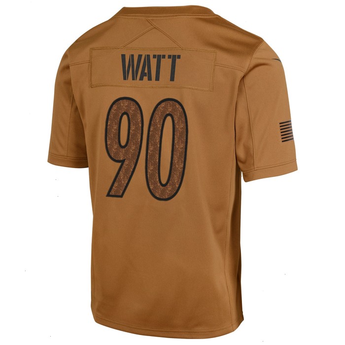 T.J. Watt Pittsburgh Steelers Nike Youth 2023 Salute To Service Limited Jersey - Brown