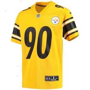 T.J. Watt Pittsburgh Steelers Nike Youth Inverted Team Game Jersey - Gold