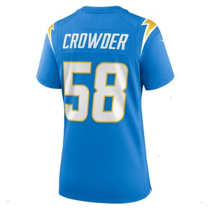 Tae Crowder Los Angeles Chargers Nike Women's Team Game Jersey - Powder Blue