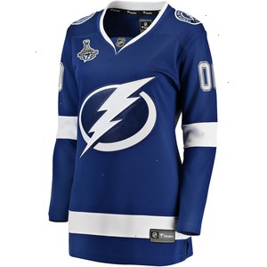 Tampa Bay Lightning Fanatics Branded Women's 2021 Stanley Cup Champions Home Breakaway Custom Jersey - Blue