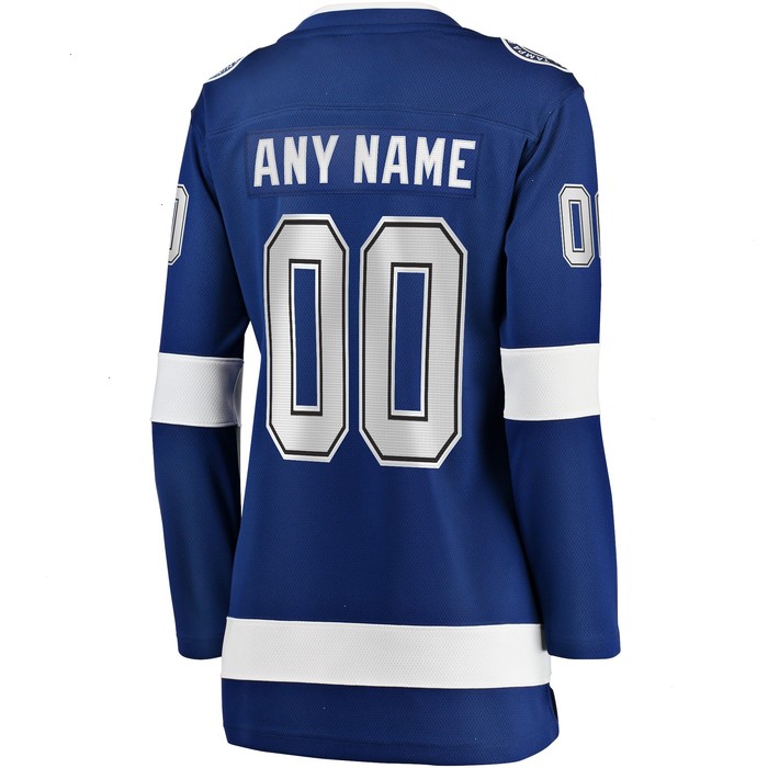 Tampa Bay Lightning Fanatics Branded Women's Home 2022 Stanley Cup Final Breakaway Custom Jersey - Blue