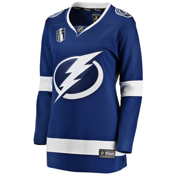 Tampa Bay Lightning Fanatics Branded Women's Home 2022 Stanley Cup Final Breakaway Jersey - Blue