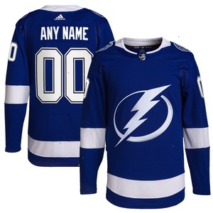 Tampa Bay Lightning adidas Home Primegreen Authentic Pro Custom Jersey - Royal