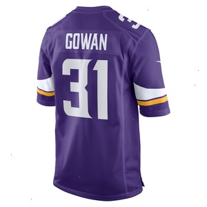 Tay Gowan Minnesota Vikings Nike Home Game Player Jersey - Purple