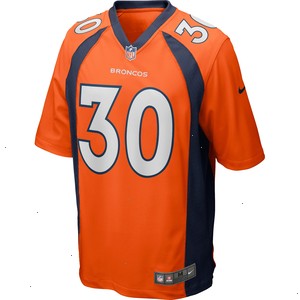 Terrell Davis Denver Broncos Nike Game Retired Player Jersey - Orange