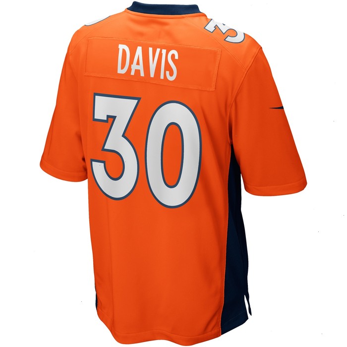 Terrell Davis Denver Broncos Nike Game Retired Player Jersey - Orange