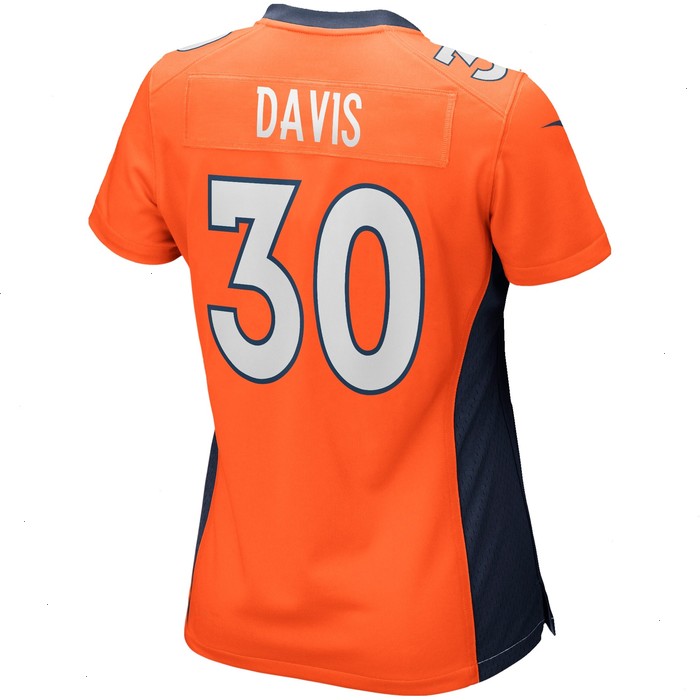 Terrell Davis Denver Broncos Nike Women's Game Retired Player Jersey - Orange