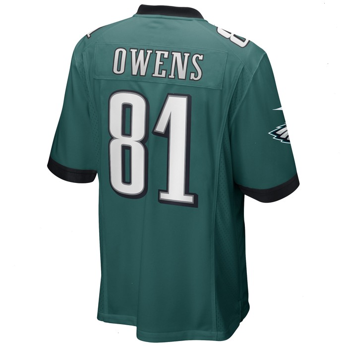 Terrell Owens Philadelphia Eagles Nike Game Retired Player Jersey - Midnight Green