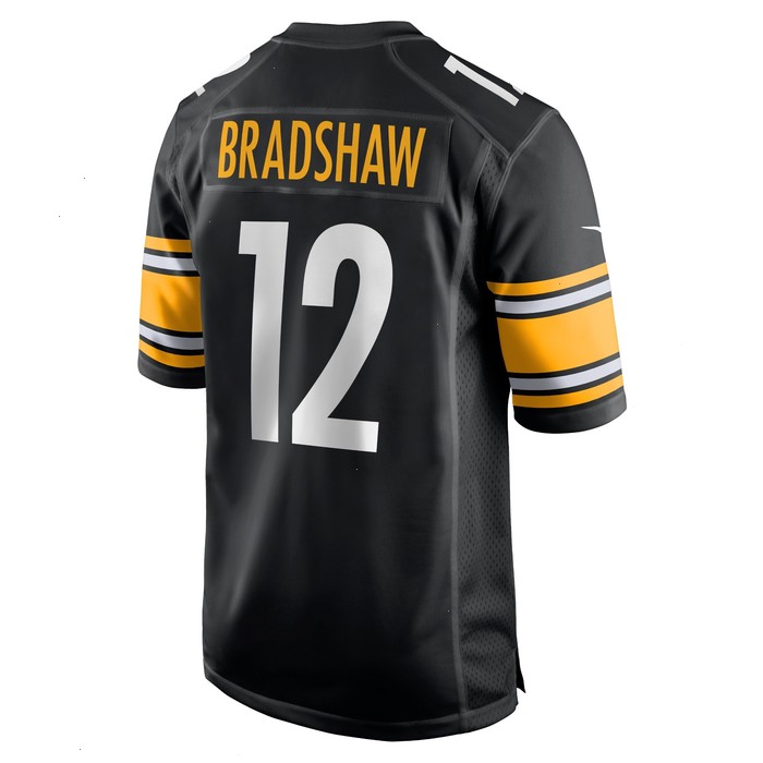 Terry Bradshaw Pittsburgh Steelers Nike Retired Player Game Jersey - Black