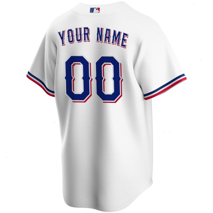 Texas Rangers Nike Home Replica Custom Jersey - White