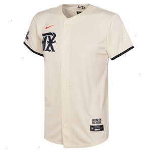 Texas Rangers Nike Preschool 2023 City Connect Replica Jersey - Cream