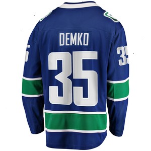 Thatcher Demko Vancouver Canucks Fanatics Branded Home Breakaway Jersey - Blue