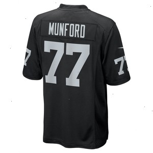 Thayer Munford Jr. Las Vegas Raiders Nike Team Game Jersey - Black