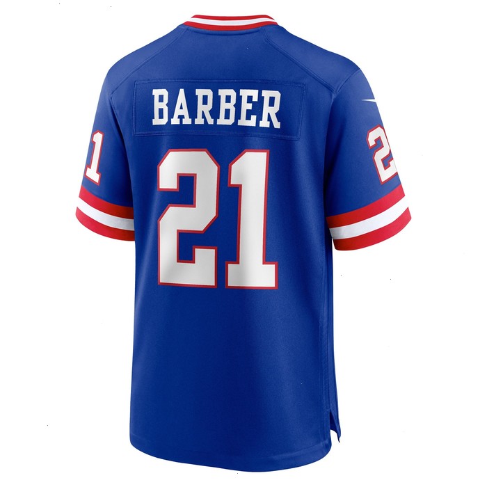 Tiki Barber New York Giants Nike Classic Retired Player Game Jersey - Royal