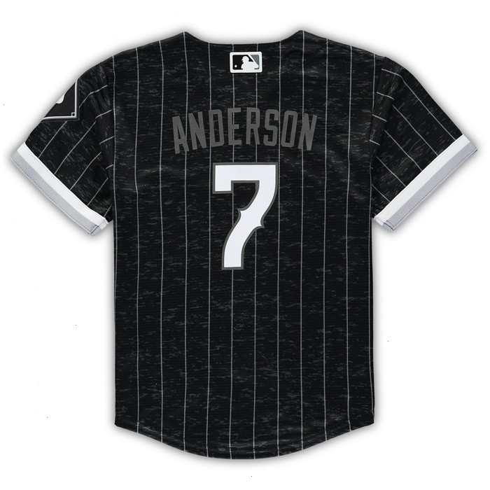 Tim Anderson Chicago White Sox Nike Preschool City Connect Script Replica Jersey - Black