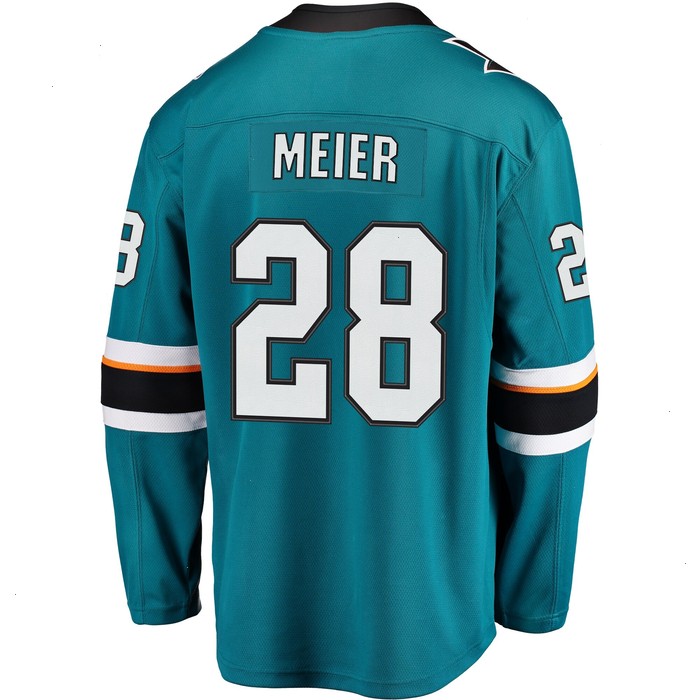 Timo Meier San Jose Sharks Fanatics Branded Home Premier Breakaway Player Jersey - Teal