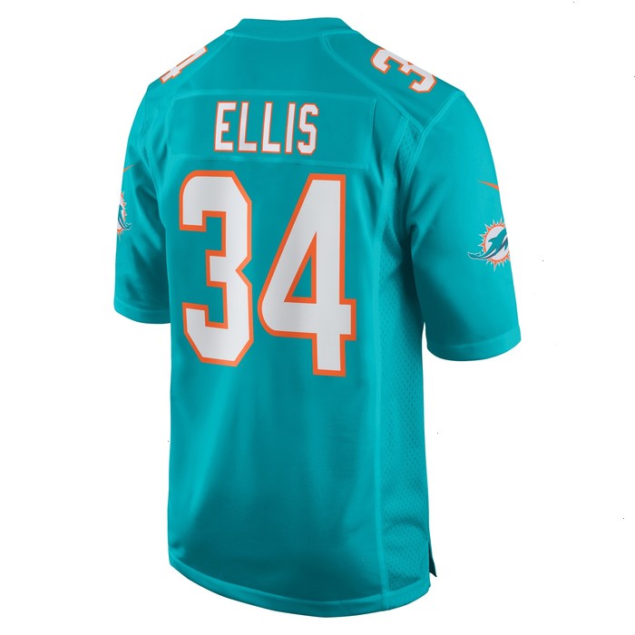 Tino Ellis Miami Dolphins Nike Home Game Player Jersey - Aqua