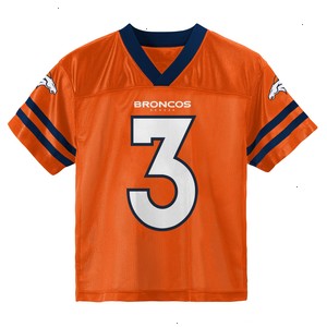 Toddler Russell Wilson Orange Denver Broncos Team Player Jersey