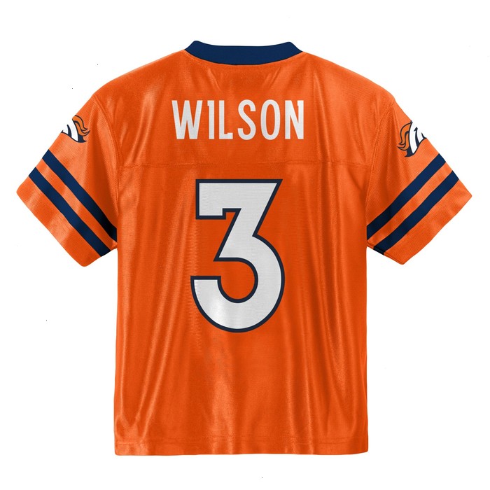 Toddler Russell Wilson Orange Denver Broncos Team Player Jersey