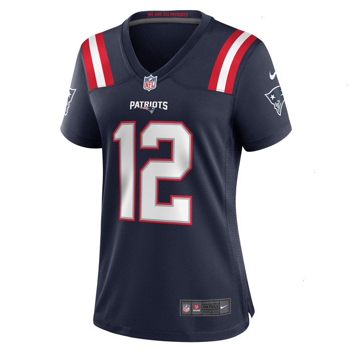 Tom Brady New England Patriots Nike Women's Retired Game Jersey - Navy