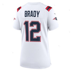 Tom Brady New England Patriots Nike Women's Retired Game Jersey - White