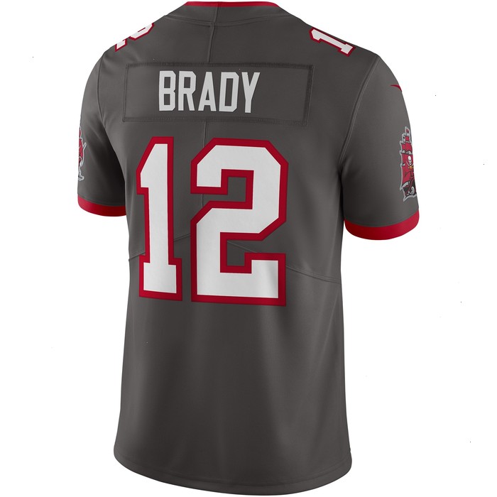 Tom Brady Tampa Bay Buccaneers Nike Alternate Vapor Limited Jersey - Pewter