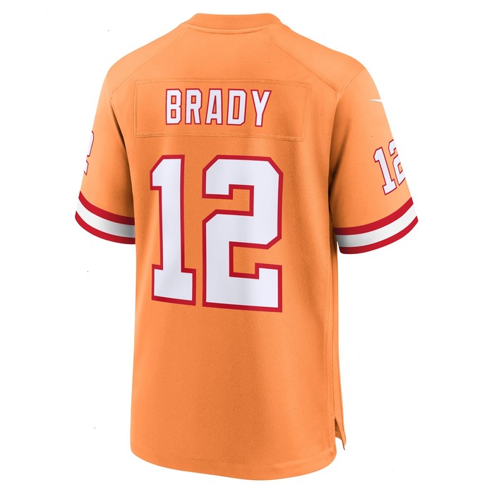 Tom Brady Tampa Bay Buccaneers Nike Throwback Game Jersey - Orange