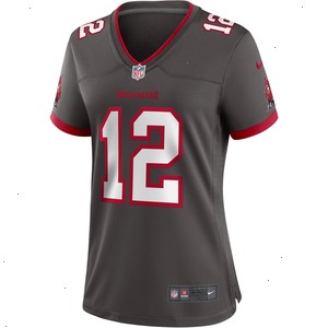 Tom Brady Tampa Bay Buccaneers Nike Women's Alternate Game Jersey - Pewter