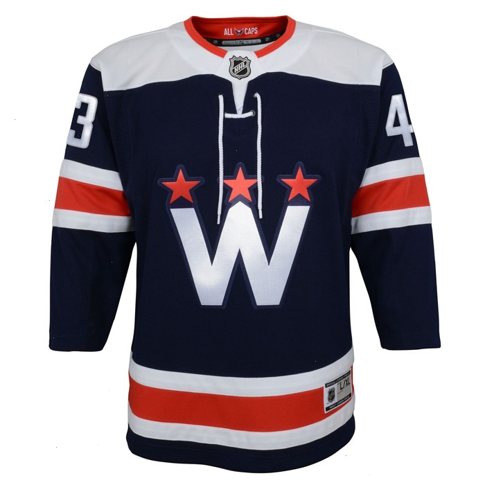 Tom Wilson Washington Capitals Youth 2020/21 Alternate Premier Player Jersey - Navy