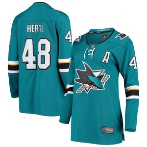 Tomas Hertl San Jose Sharks Fanatics Branded Women's Breakaway Home Team Player Jersey - Teal